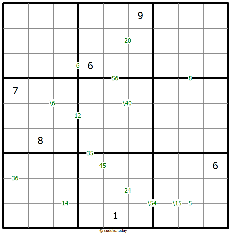 Products Sudoku 29. Oktober 2025