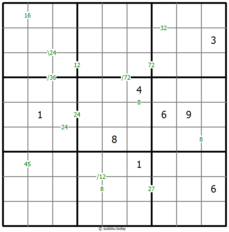Products Sudoku 12. Dezember 2025
