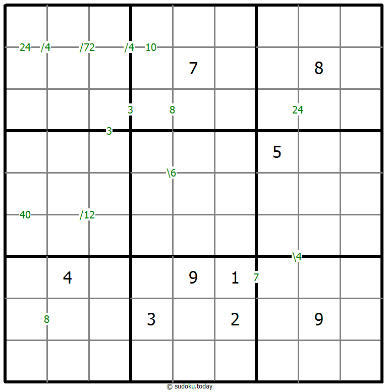 Produkt-Sudoku
