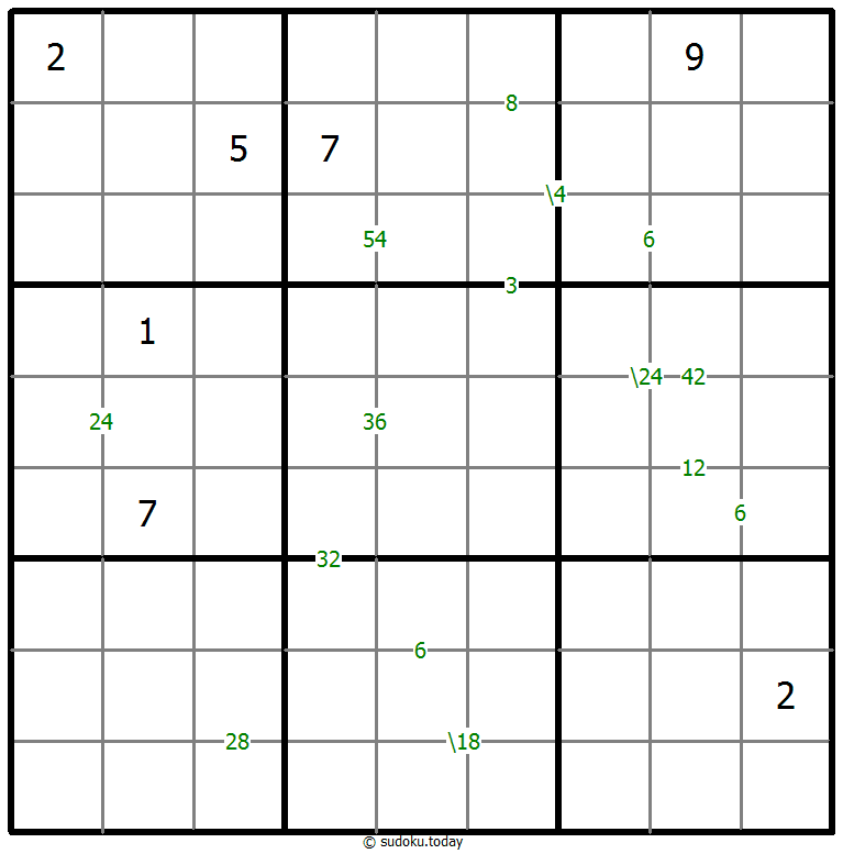 Produkt-Sudoku