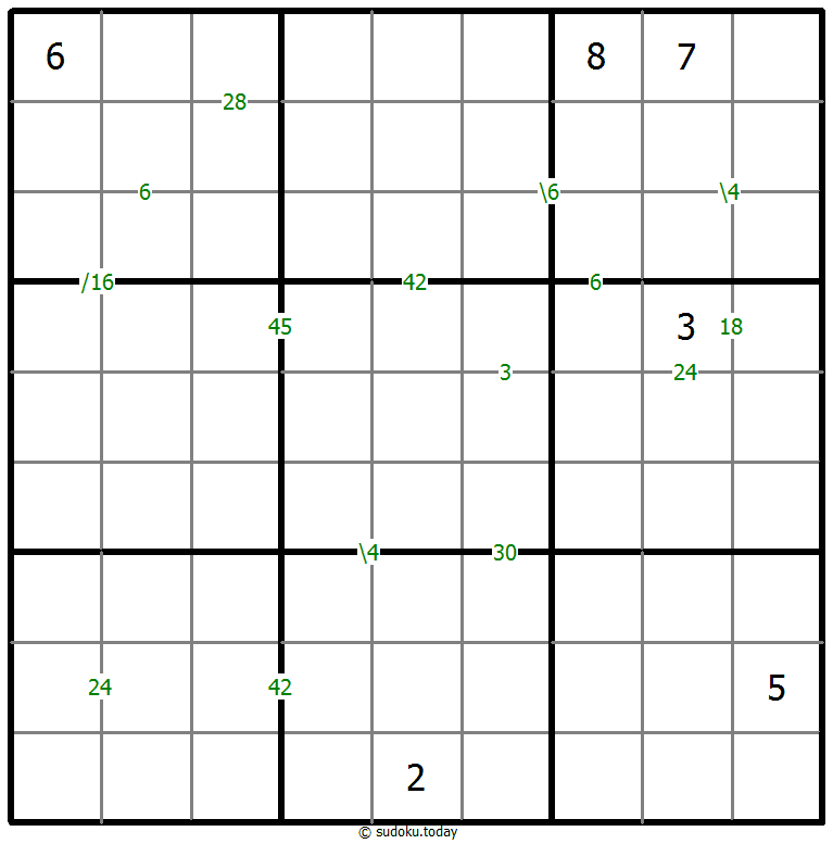 Produkt-Sudoku