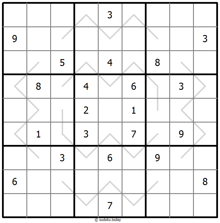 Parity Lines Sudoku 29. Januar 2026