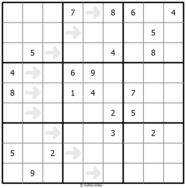Point-to-Next-Sudoku