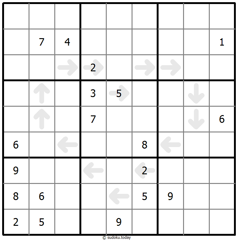Point-to-Next-Sudoku
