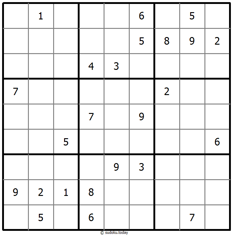 Klassisches Sudoku 27. Oktober 2025