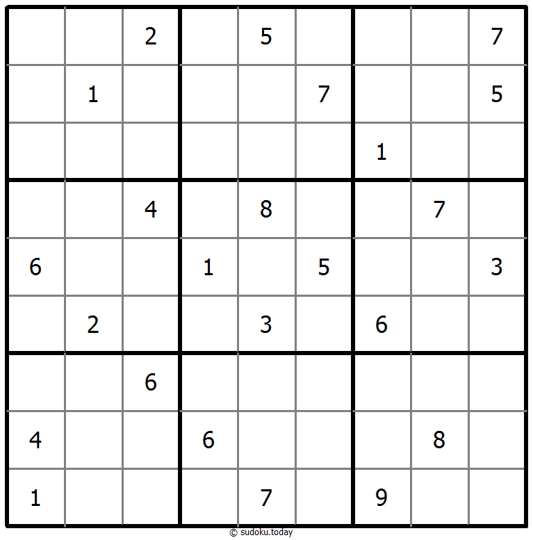 Klassisches Sudoku 18. Februar 2025