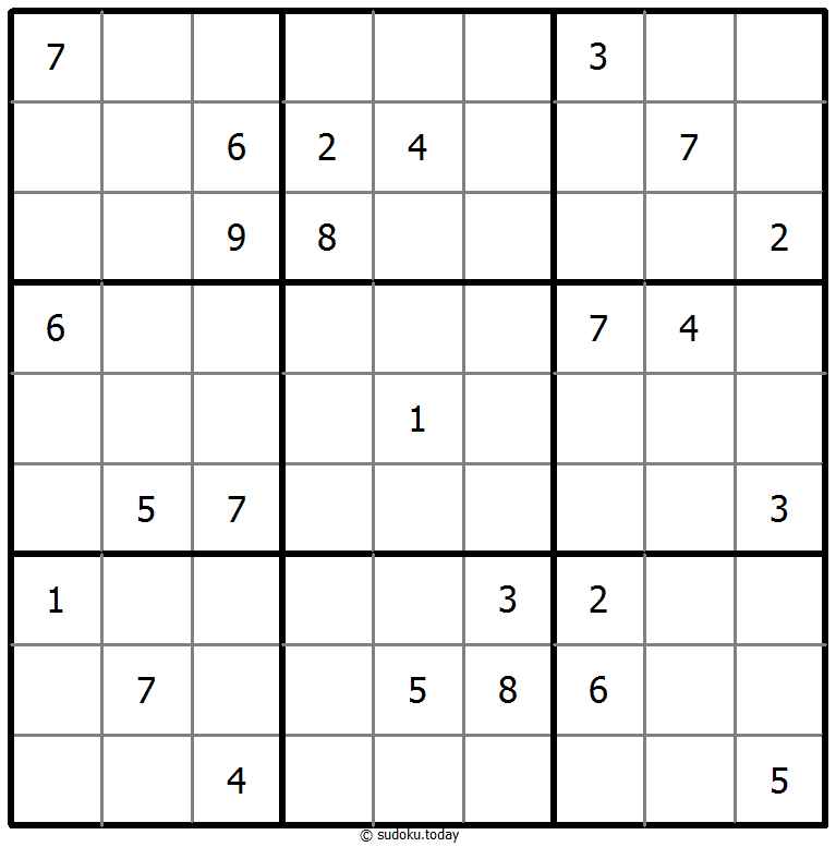 Klassisches Sudoku 18. Februar 2025