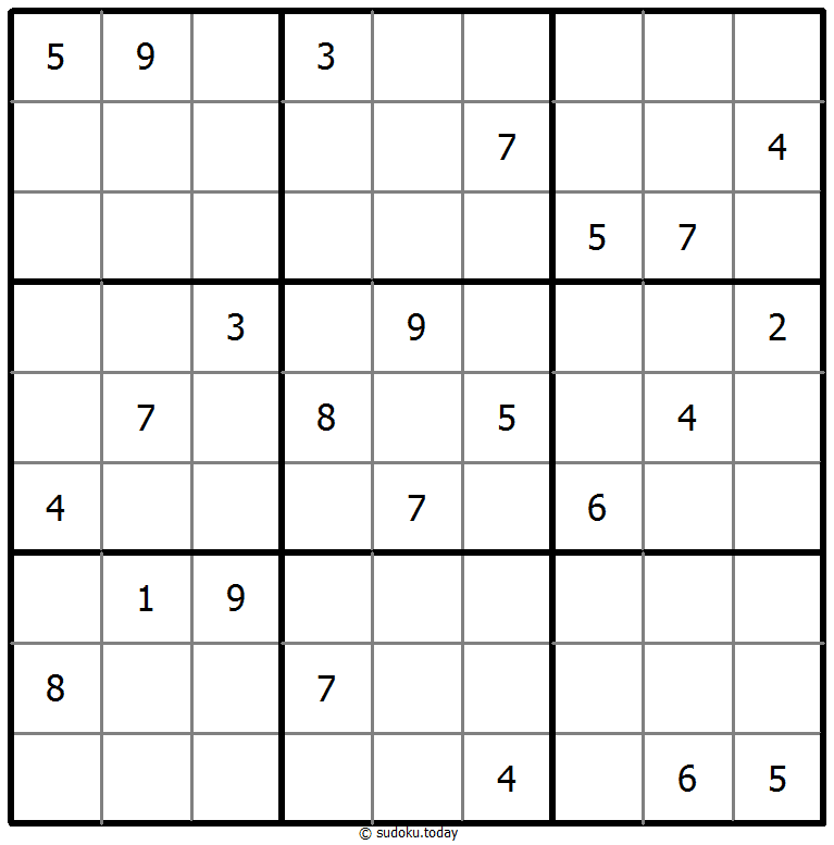 Klassisches Sudoku 30. Oktober 2025