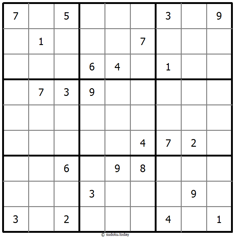 Klassisches Sudoku 29. Oktober 2025