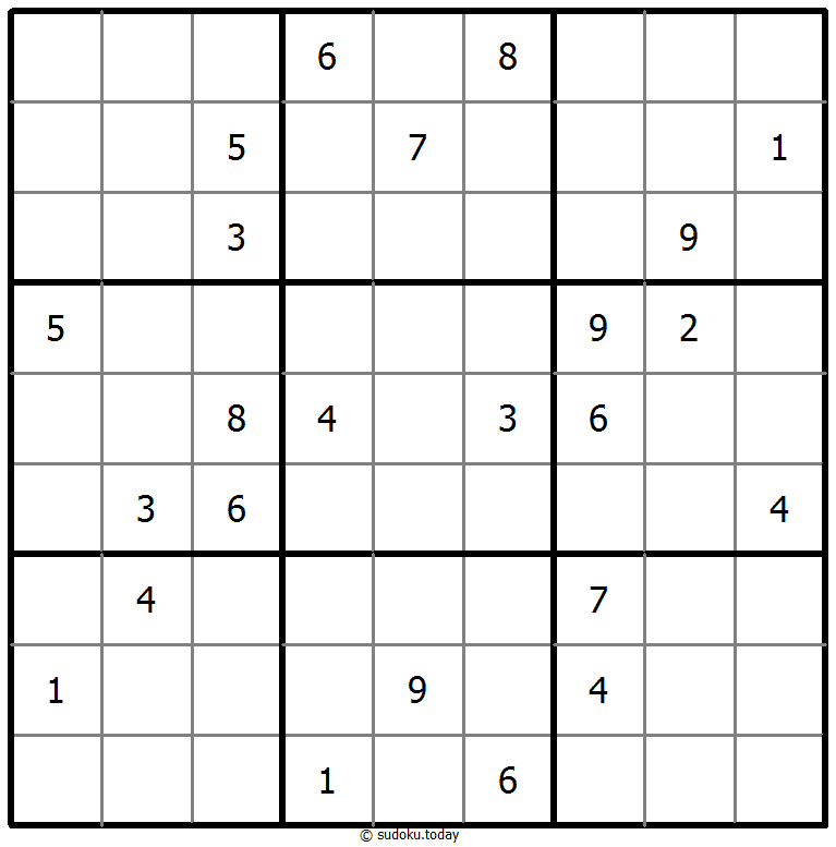 Klassisches Sudoku 05. November 2025