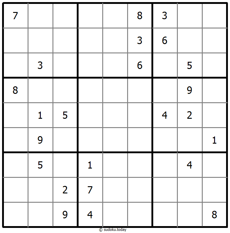 Klassisches Sudoku 18. Februar 2025