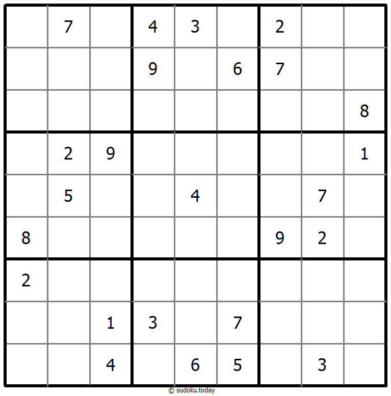 Klassisches Sudoku 04. November 2025
