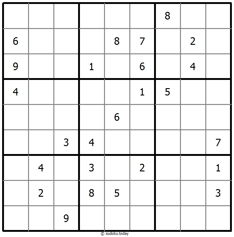 Klassisches Sudoku 18. Februar 2025