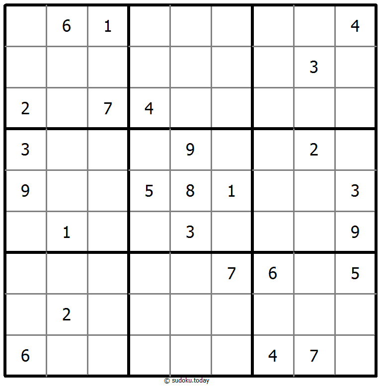 Klassisches Sudoku 18. Februar 2025