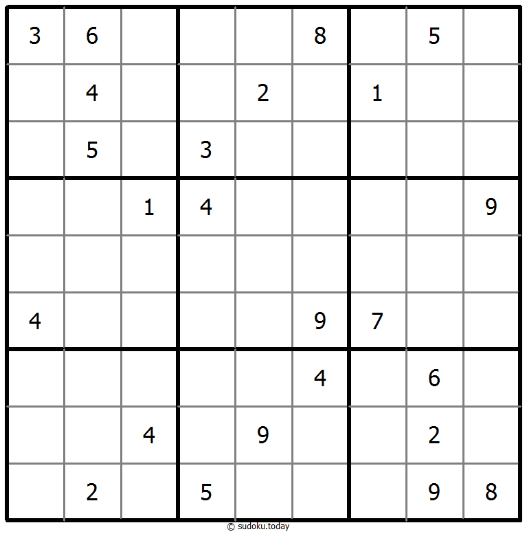 Klassisches Sudoku 30. Oktober 2025