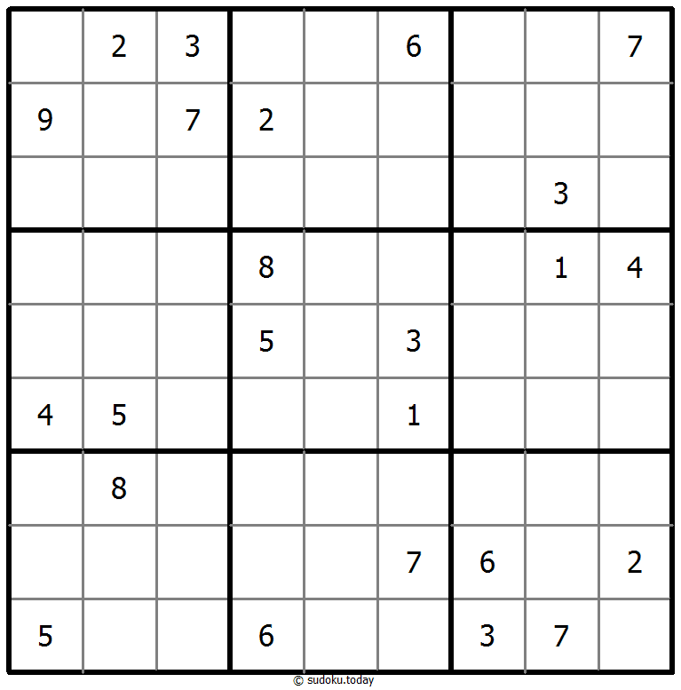 Klassisches Sudoku 29. Oktober 2025