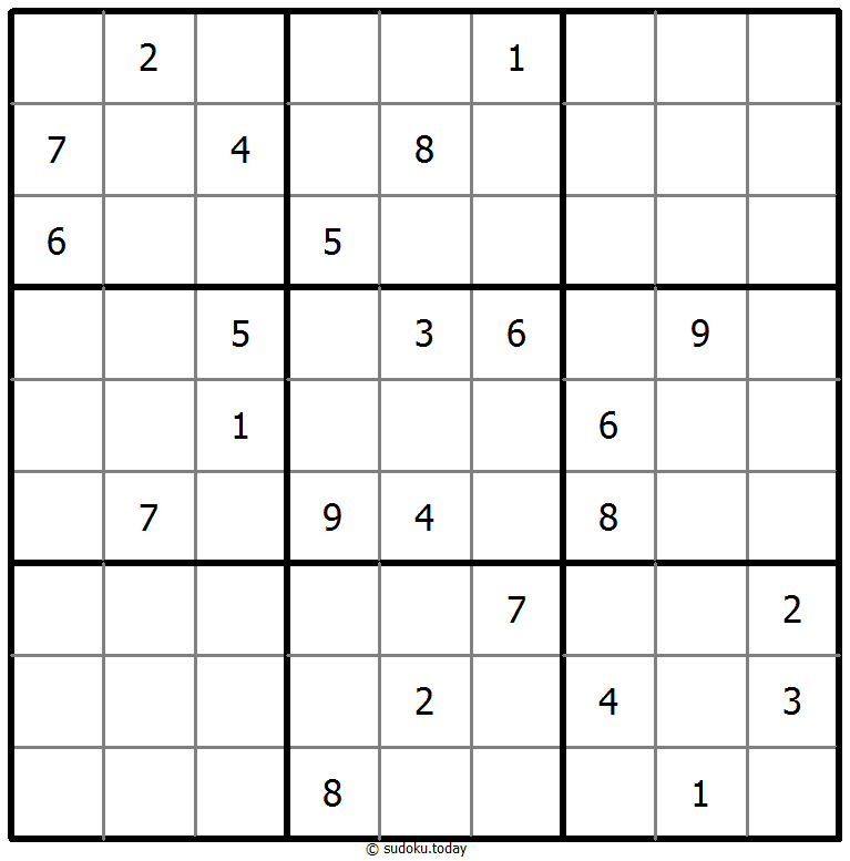 Klassisches Sudoku 05. November 2025