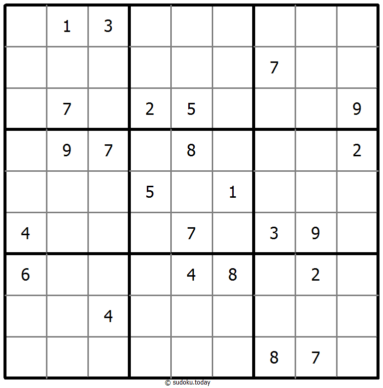 Klassisches Sudoku 28. Oktober 2025