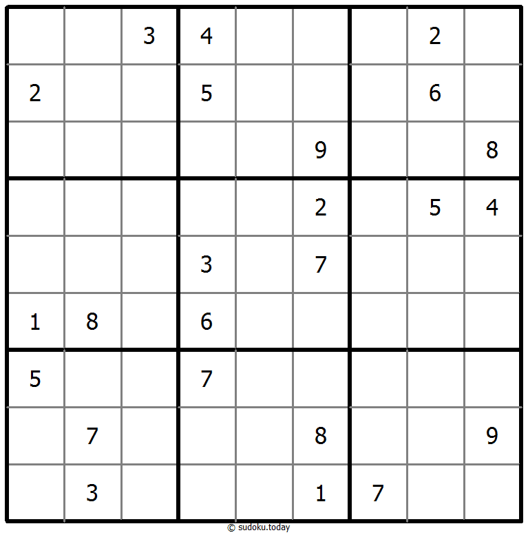 Klassisches Sudoku 29. Oktober 2025