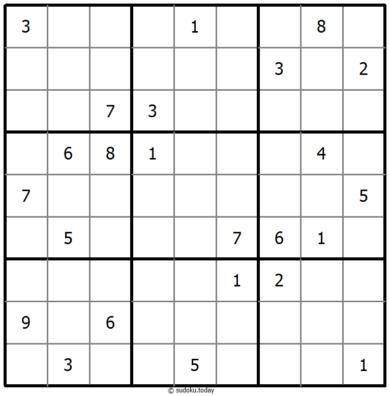 Klassisches Sudoku 18. Februar 2025