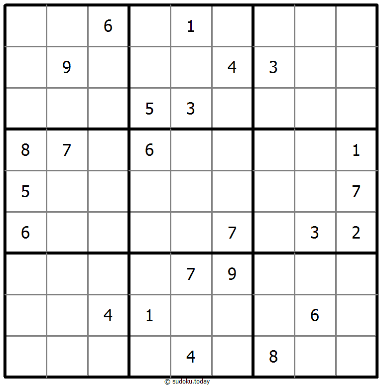 Klassisches Sudoku 17. Februar 2025