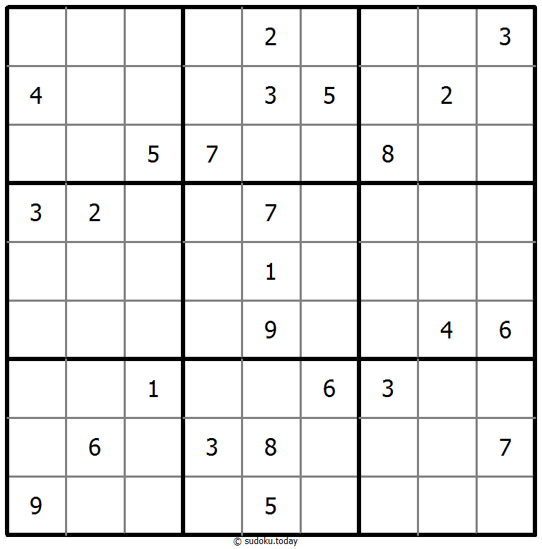 Klassisches Sudoku 30. Oktober 2025