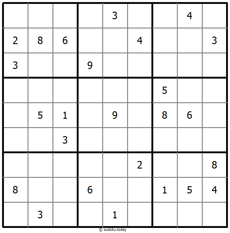 Klassisches Sudoku 18. Februar 2025