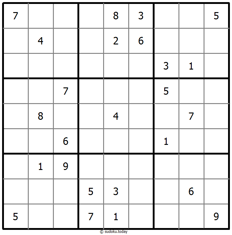 Classic Sudoku 27. Oktober 2025