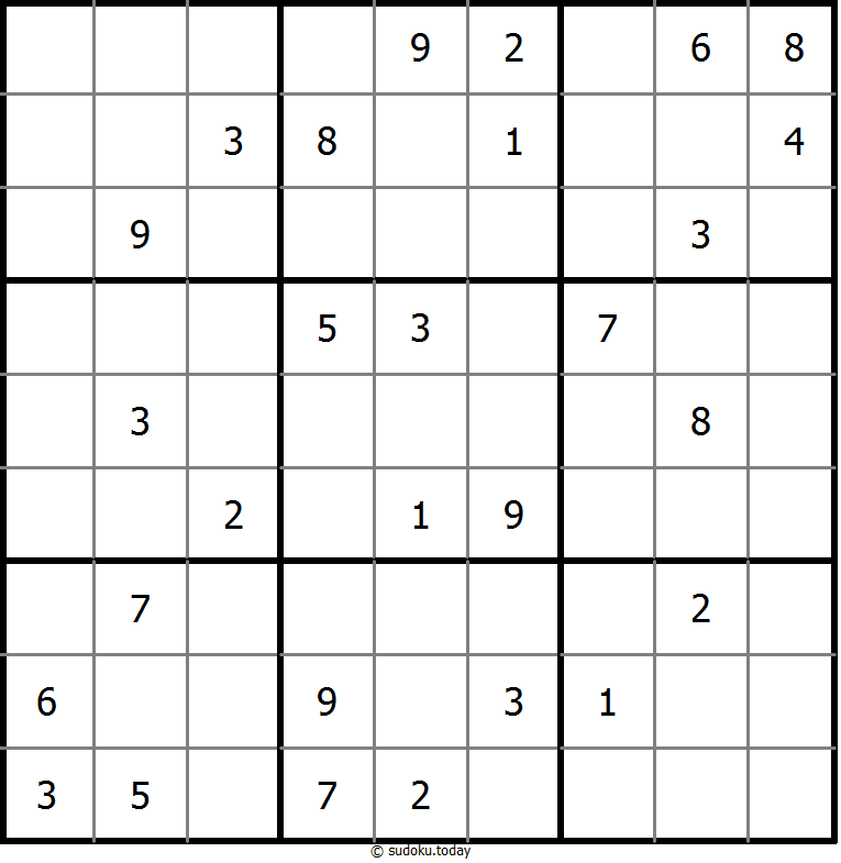 Klassisches Sudoku 27. Oktober 2025