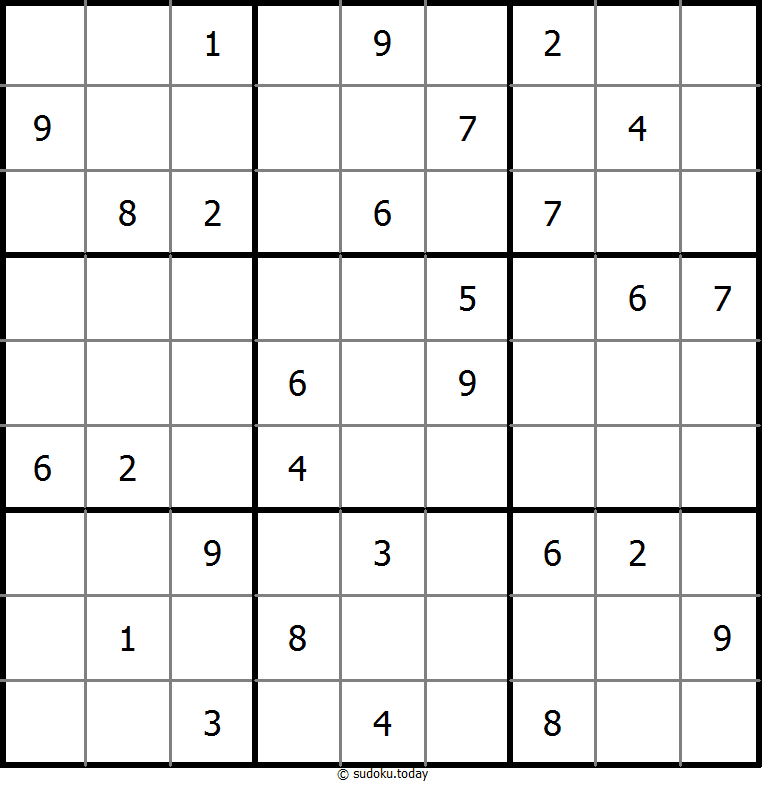 Klassisches Sudoku 27. Oktober 2025