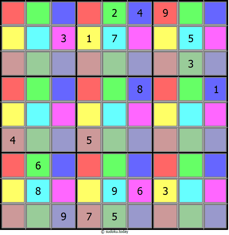 Color Sudoku 07. Dezember 2025