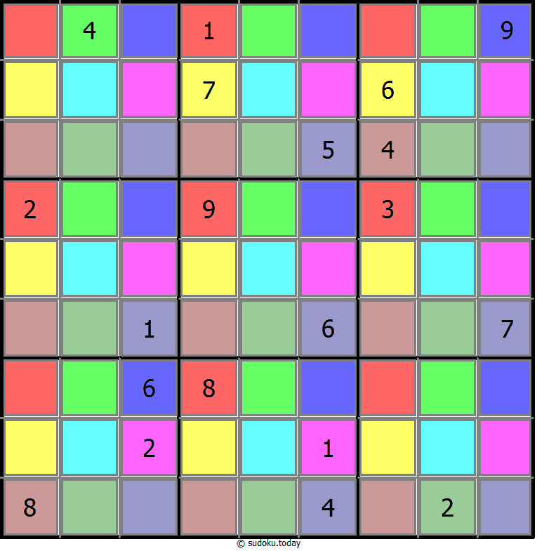 Color Sudoku 03. Dezember 2025