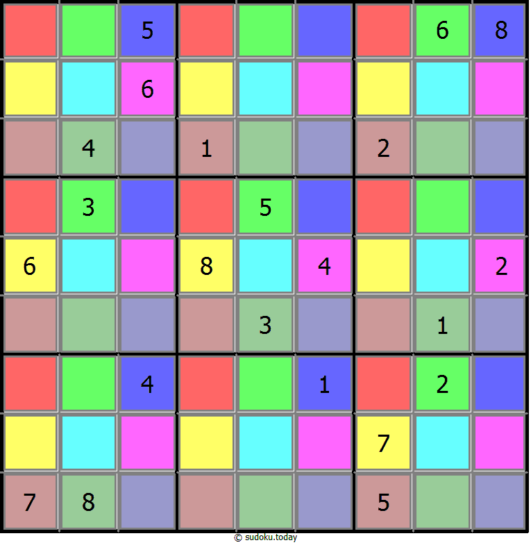 Color Sudoku 02. Dezember 2025