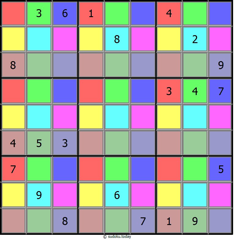 Color Sudoku 06. Dezember 2025