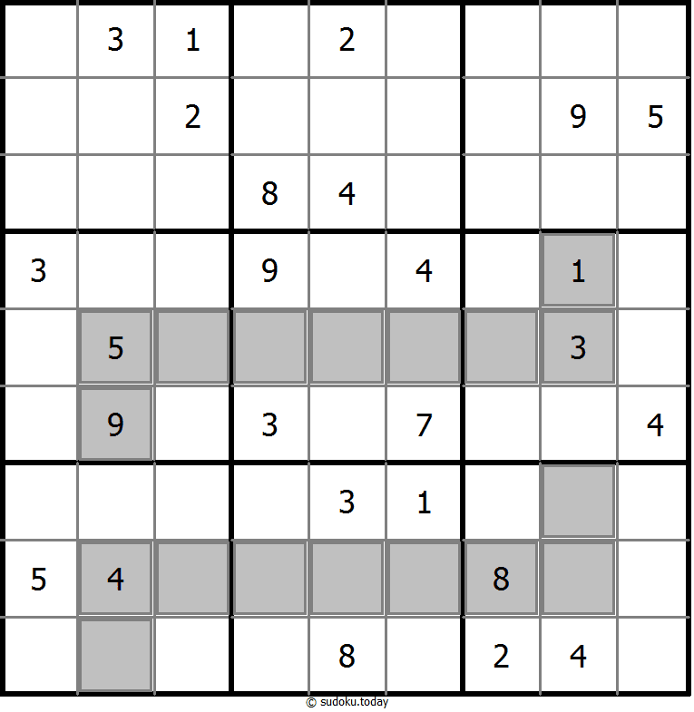 Extra Regions Sudoku 03. Dezember 2025