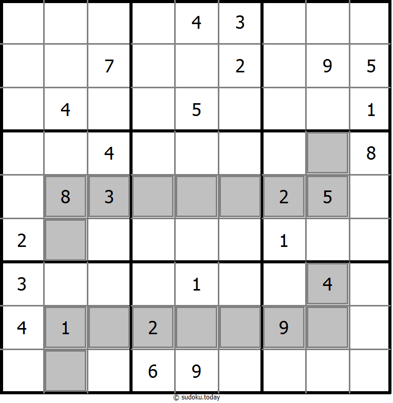 Zusatzbereich-Sudoku