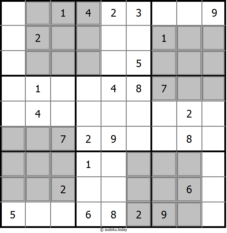 Extra Regions Sudoku 02. Dezember 2025