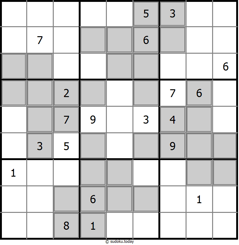 Extra Regions Sudoku 06. November 2025