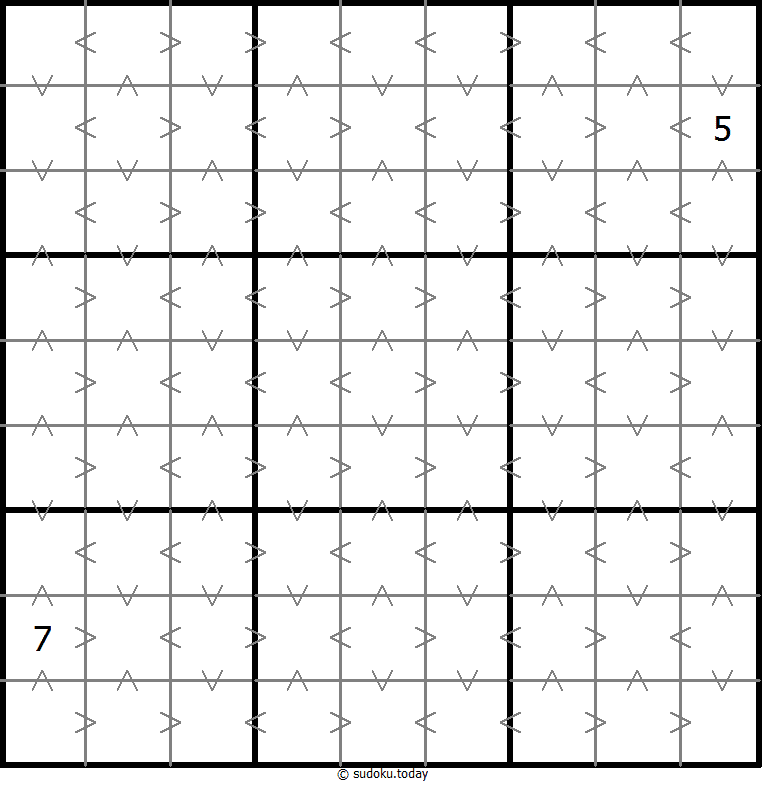 Greater Than Sudoku 07. November 2025