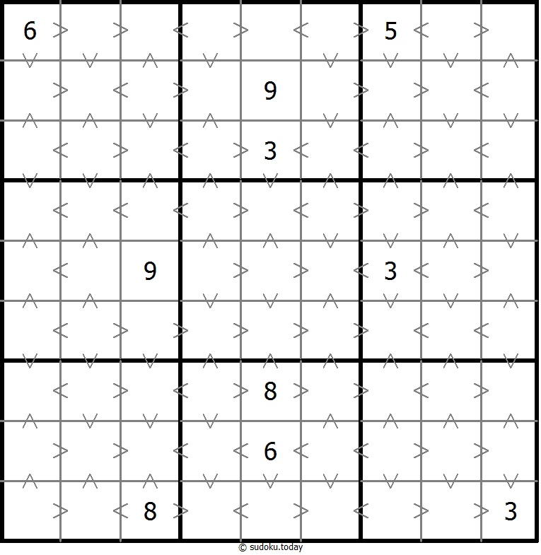 Greater-Than-Sudoku