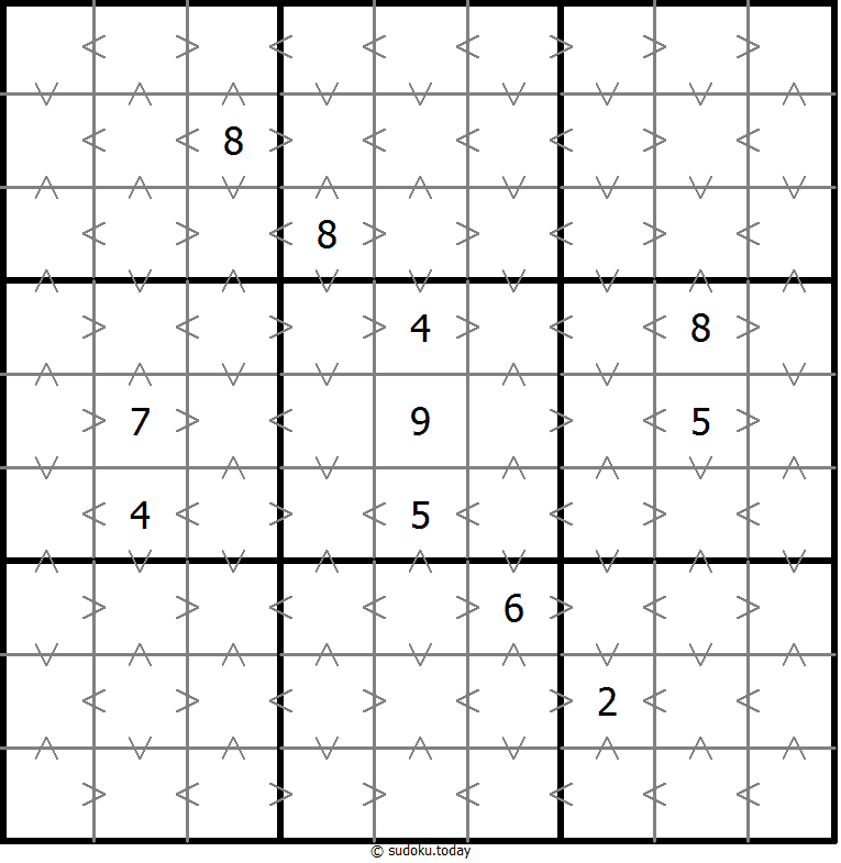 Greater Than Sudoku 19. November 2025