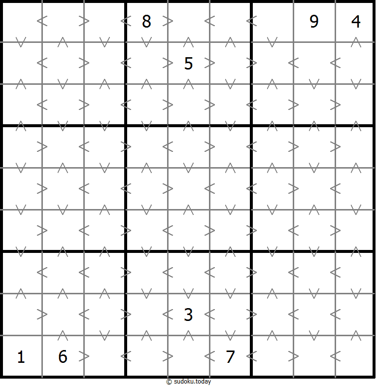 Greater-Than-Sudoku
