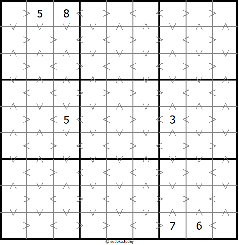 Greater-Than-Sudoku