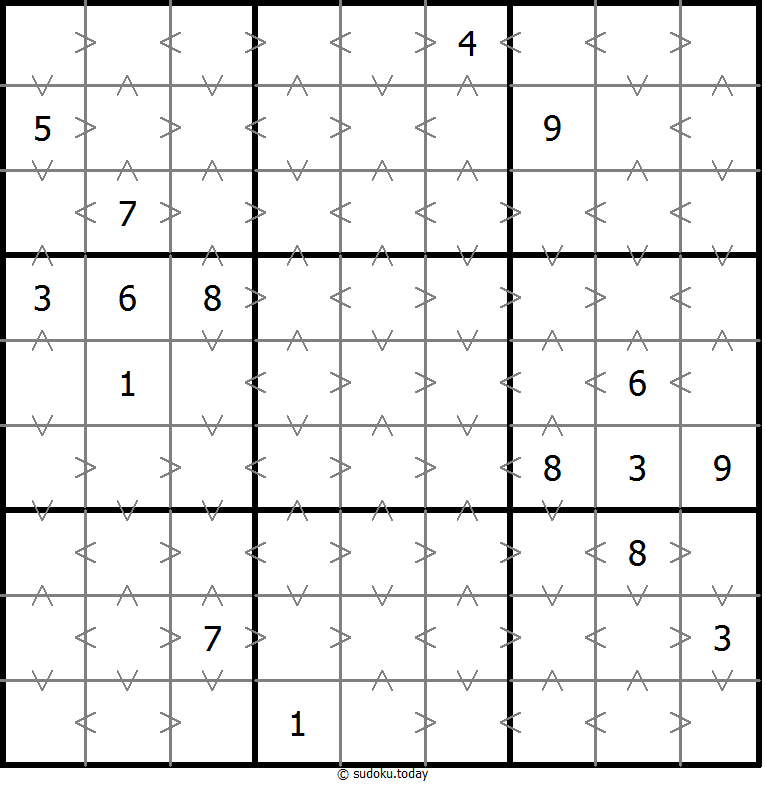 Greater-Than-Sudoku