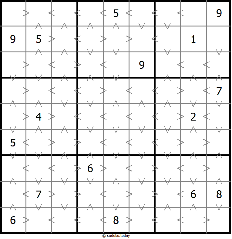Greater-Than-Sudoku