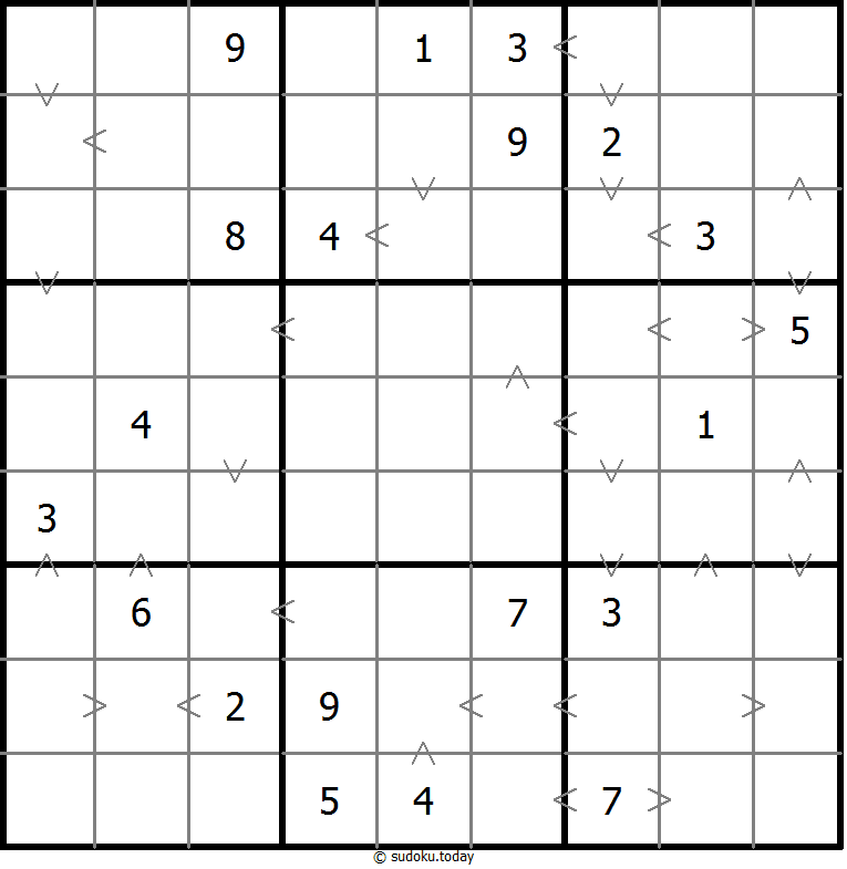 Greater-Than-Sudoku