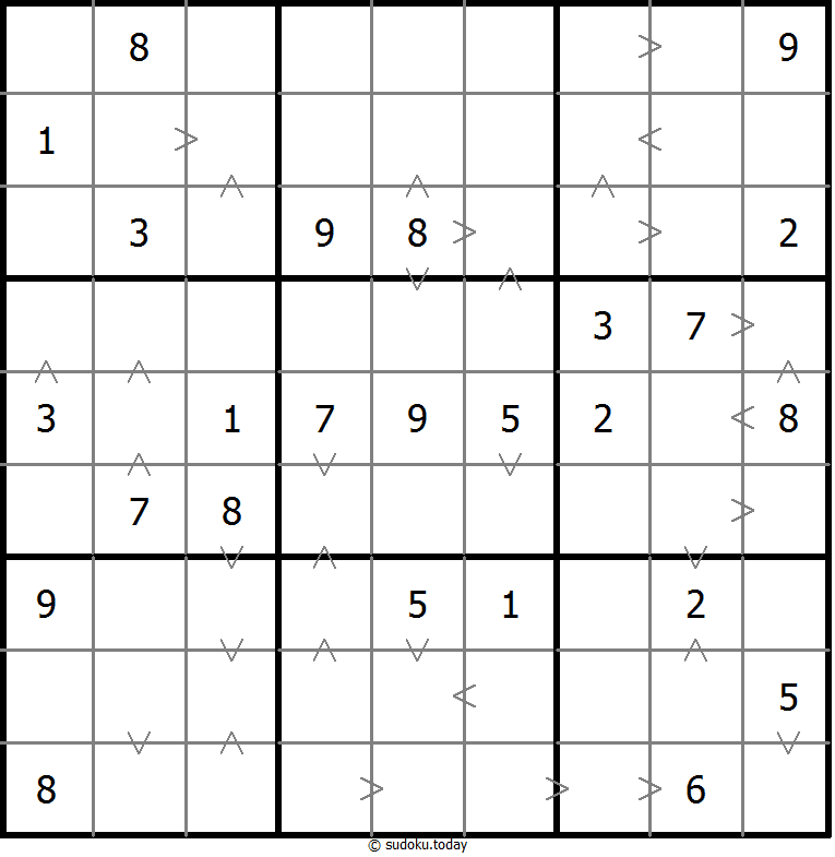 Greater Than Sudoku 15. November 2025