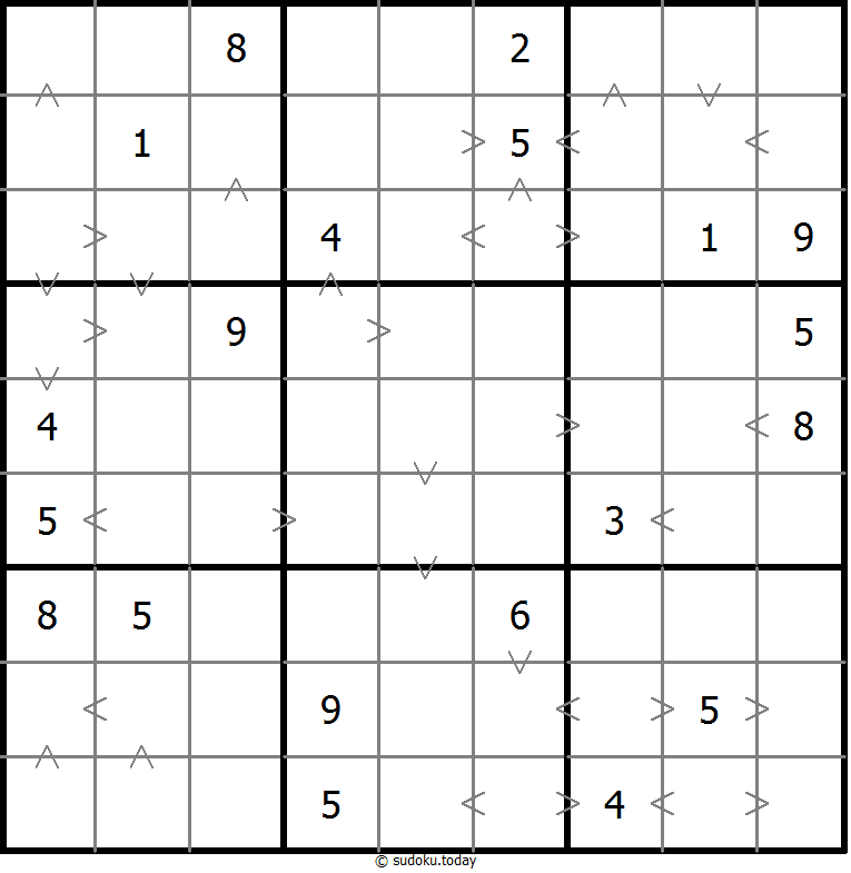 Greater Than Sudoku 29. November 2025