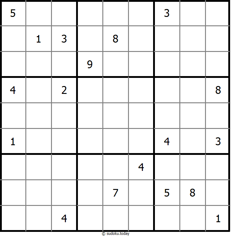 Nicht-kontinuierliches Sudoku