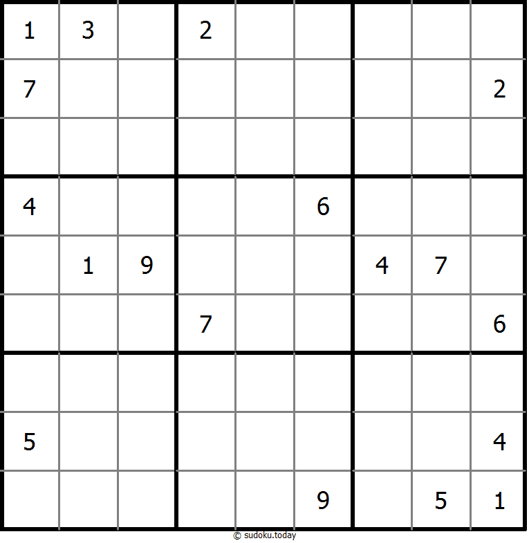 Nicht-kontinuierliches Sudoku